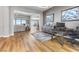 Spacious living room offering modern decor, hardwood floors, and an open layout at 160 Stone Mesa Ct, Henderson, NV 89011