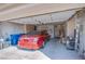 Spacious two-car garage with ample storage space and overhead lighting at 2136 Eagle Sticks Dr, Henderson, NV 89012