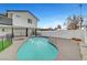 Well-maintained backyard with a sparkling pool, ideal for outdoor relaxation and entertaining with a home backdrop at 2521 Richfield Blvd, Las Vegas, NV 89102
