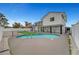 Lush backyard featuring a refreshing swimming pool, perfect for leisure and outdoor enjoyment with home in the background at 2521 Richfield Blvd, Las Vegas, NV 89102