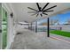Covered patio with fans, a grill, and pool with privacy fence at 2521 Richfield Blvd, Las Vegas, NV 89102