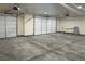 Spacious garage with multi-car capacity and concrete flooring at 2530 S Tecumseh Ave, Pahrump, NV 89048