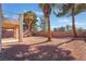 Backyard featuring desert landscaping, drought-tolerant rock and a covered patio area at 2743 Carolina Blue Ave, Henderson, NV 89052