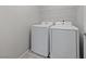 Laundry room features a white washer and dryer with a wire shelf above at 2785 Donatello Manor Pl, Henderson, NV 89044