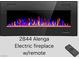 Contemporary electric fireplace with remote control included at 2844 Alenga St, Henderson, NV 89044