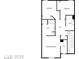 Second-story floor plan featuring two bedrooms, two baths, and a main bedroom with walk-in closet at 2844 Alenga St, Henderson, NV 89044