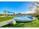 This community features a fun splash pad with water features surrounded by lush grass, perfect for Gathering entertainment at 2844 Alenga St, Henderson, NV 89044