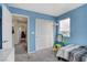 Cozy bedroom with carpet flooring, a large closet, and plenty of space at 4977 Vacaville Ave, Las Vegas, NV 89139