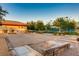 Bocce ball court with lighting, landscaping and a view of the community in Sun City Aliante at 7921 Fantail Dr, North Las Vegas, NV 89084