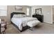 Well-lit bedroom features a comfortable bed, soft lighting, a dresser and ample space at 8248 Southern Cross Ave, Las Vegas, NV 89131