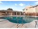 Inviting community pool with a covered area and well-maintained surroundings at 8248 Southern Cross Ave, Las Vegas, NV 89131