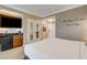 Bedroom with kitchenette and interesting Vegas-themed wall art at 125 E Harmon Ave # 2205, Las Vegas, NV 89109