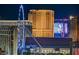 Spectacular city skyline view at night, featuring illuminated landmarks and modern buildings at 125 E Harmon Ave # 2205, Las Vegas, NV 89109