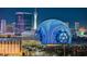 Impressive city view at night, highlighting modern architecture and the iconic Sphere at 125 E Harmon Ave # 2205, Las Vegas, NV 89109