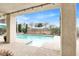 Beautiful backyard pool and patio area, perfect for relaxation and entertaining with desert landscaping at 2020 Rainbow View St, Henderson, NV 89012
