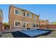 Backyard featuring block pavers at 304 Iron Summit Ave, North Las Vegas, NV 89031
