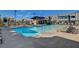Beautiful community pool with sunshades and lounge chairs at 3354 Via Strada St, Henderson, NV 89044