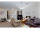 Spacious living room with vaulted ceilings and a comfortable seating arrangement at 3660 Renovah St # 201, Las Vegas, NV 89129