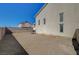 Large backyard with a brick border and block wall at 3747 Gulliver St, Las Vegas, NV 89115
