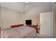 Bedroom featuring a ceiling fan at 3747 Gulliver St, Las Vegas, NV 89115