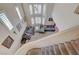 Dramatic view of the living room from the top of the stairs at 3747 Gulliver St, Las Vegas, NV 89115
