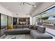Comfortable living room with stylish sofa and seamless indoor-outdoor living at 4135 N Durango Dr, Las Vegas, NV 89129
