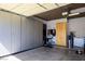 Neat and tidy garage with built-in storage cabinets providing ample space at 5014 Thunder River Cir, Las Vegas, NV 89148