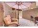 Relaxing courtyard area with comfortable seating and decorative accents at 5465 Cardinal Ridge Ct # 103, Las Vegas, NV 89149