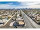 An elevated view of the neighborhood shows the property's location relative to city streets at 1225 Arrowhead Ave, Las Vegas, NV 89106
