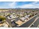 The Las Vegas skyline is visible in this distant shot of the surrounding neighborhood at 1225 Arrowhead Ave, Las Vegas, NV 89106