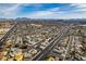 Las Vegas neighborhood aerial view with a grid street pattern, showcasing community layout and accessibility to the city skyline at 1225 Arrowhead Ave, Las Vegas, NV 89106