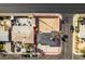 Aerial view of the property, displaying its layout, yard, and neighborhood surroundings at 1225 Arrowhead Ave, Las Vegas, NV 89106