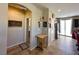 Open hallway featuring tile flooring and decor, leading to the living spaces at 2040 Port Royal Dr, Laughlin, NV 89029