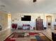 Open living space with a large mounted TV and neutral paint at 2040 Port Royal Dr, Laughlin, NV 89029