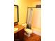 Full bathroom with single sink vanity, granite countertops and shower-tub combination at 2121 Sealion Dr # 105, Las Vegas, NV 89128