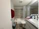 Bathroom with a shower-tub combination and vanity at 2266 Carved Canyon Ln, Laughlin, NV 89029