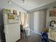 Bright kitchen with white refrigerator and ample storage space at 2266 Carved Canyon Ln, Laughlin, NV 89029