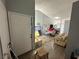 Open floor plan of the living room, dining area and kitchen at 2266 Carved Canyon Ln, Laughlin, NV 89029
