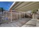 Covered patio featuring a decorative block wall for shade and added privacy at 2367 E Hacienda Ave, Las Vegas, NV 89119