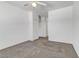 This carpeted bedroom has an entrance to a closet at 4730 E Craig Rd # 1093, Las Vegas, NV 89115