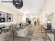 Modern dining room boasting ample space for entertaining and stylish decor at 4900 Cascade Pools Ave, Las Vegas, NV 89131
