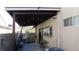 Relaxing back patio area, perfect for entertaining and enjoying the outdoors at 5856 Sutcliffe Cir, Las Vegas, NV 89110