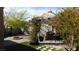 Charming backyard featuring a patio, a pergola, and lots of greenery at 5856 Sutcliffe Cir, Las Vegas, NV 89110