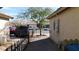 Side yard providing space with fence at 5856 Sutcliffe Cir, Las Vegas, NV 89110