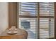 Breakfast nook with plantation shutters providing privacy and style at 9292 Vervain Ct, Las Vegas, NV 89149