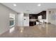 Updated kitchen featuring granite countertops, stainless steel sink, and recessed lighting at 958 Harbor Ave, Henderson, NV 89002