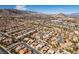 Beautiful aerial view showcasing this prime neighborhood with mature landscaping and stunning mountain views at 9816 Gerald Ct, Las Vegas, NV 89134