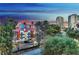 Cityscape and sunset with townhouses in the foreground at 210 E Flamingo Rd # 326, Las Vegas, NV 89169
