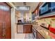 Contemporary kitchen with granite countertops, stainless steel appliances, and modern cabinetry at 210 E Flamingo Rd # 326, Las Vegas, NV 89169