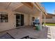 Covered patio showcases access to the home, ideal for indoor/outdoor living at 2199 Maple Shade St, Henderson, NV 89002